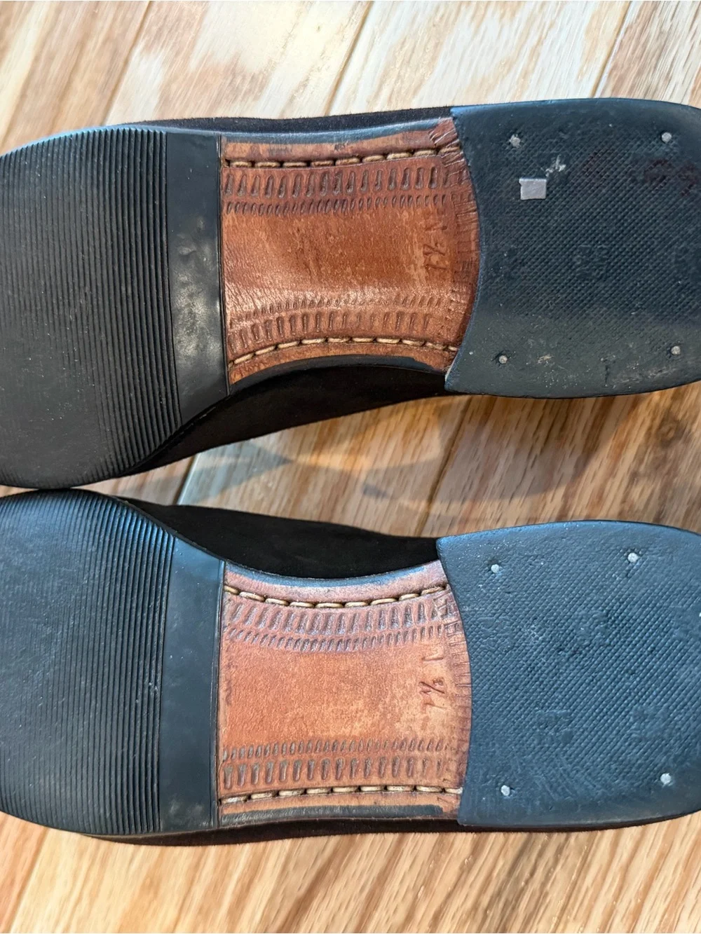 Women's Suede Slip-On Loafers in Dark Brown
